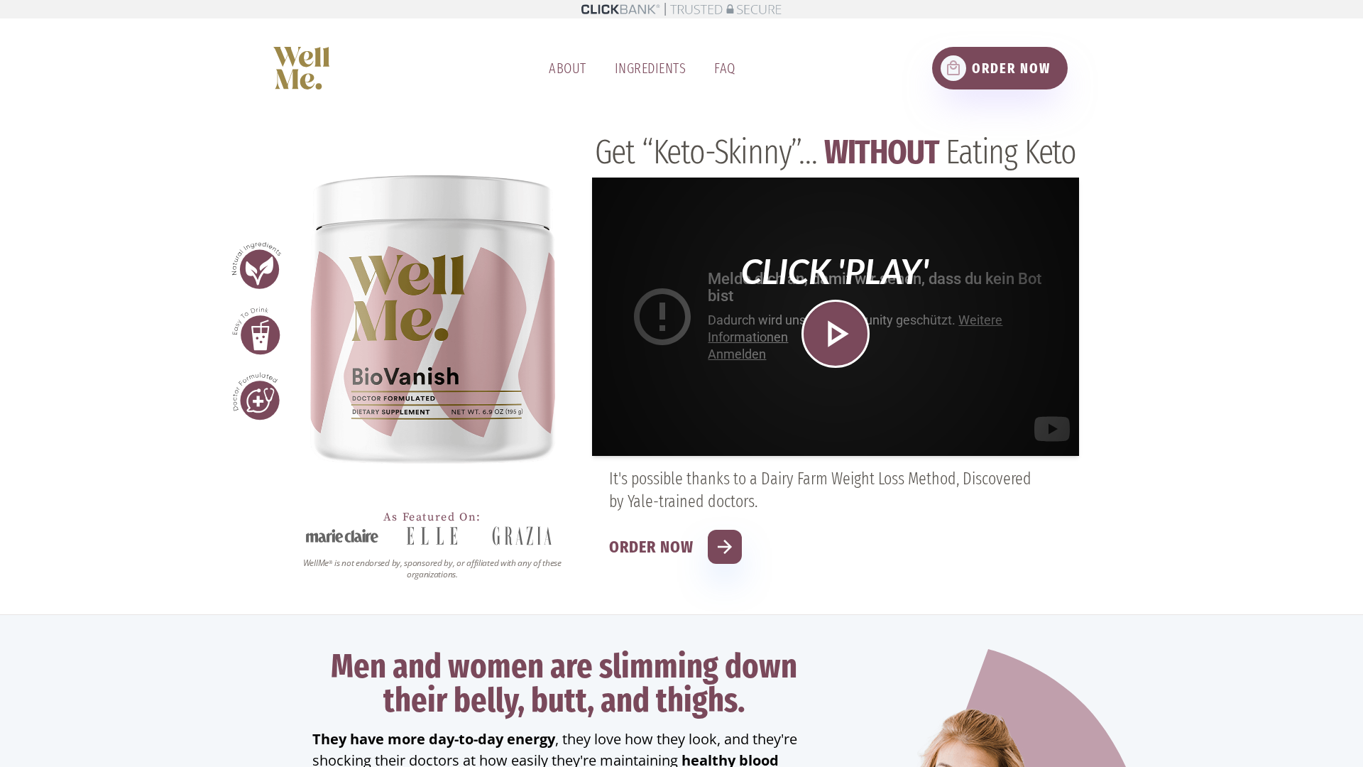BioVanish review hero — weight loss supplement visual