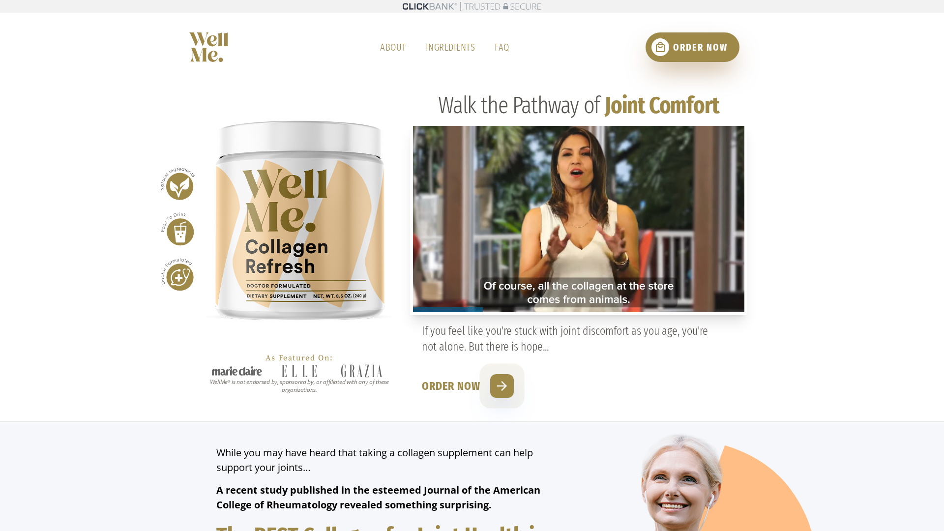 Collagen Refresh review hero — hearing supplement visual