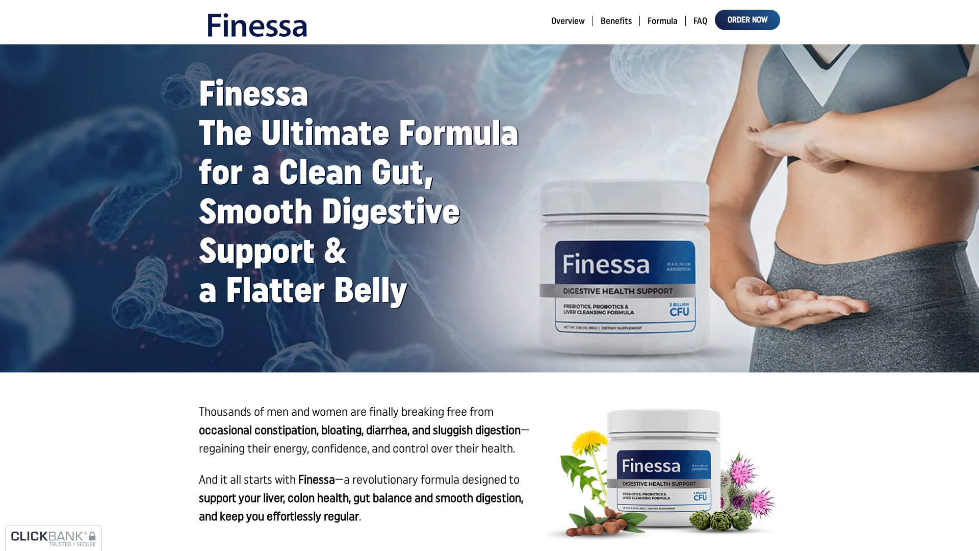 Finessa review hero — weight loss supplement visual