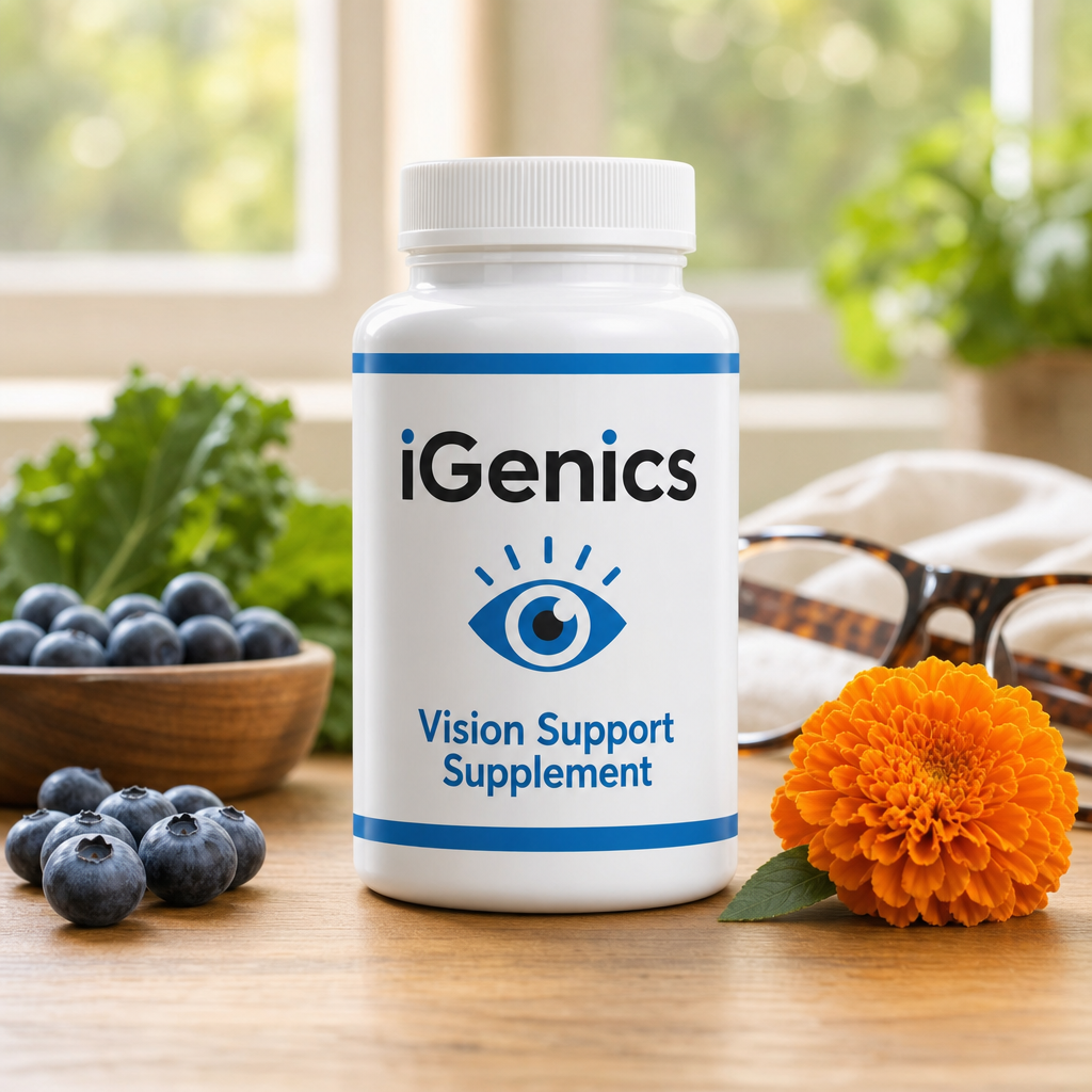 iGenics review hero — vision supplement visual
