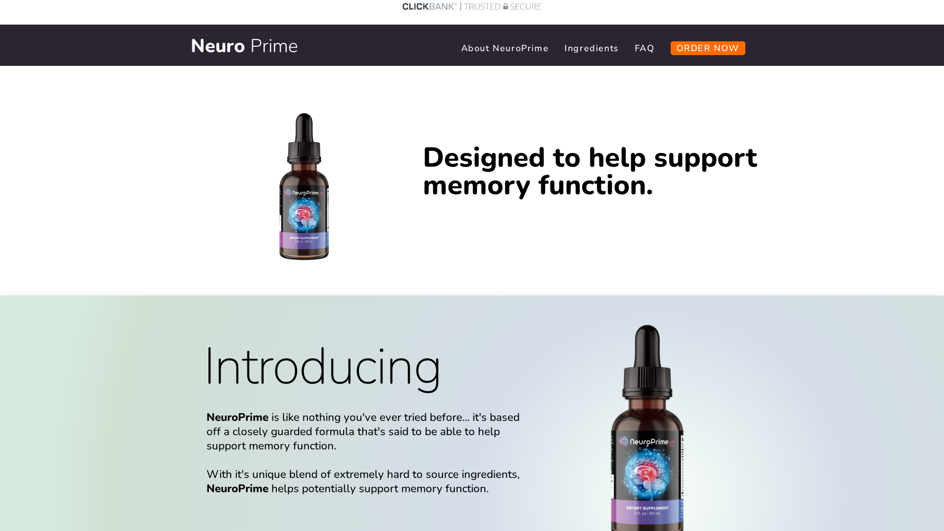 NeuroPrime – Built for Aggressive Brain Health Affiliates 2026 review hero — brain supplement visual