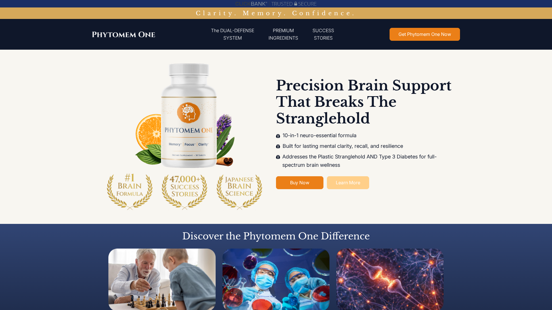 Phytomem One: New Toxic Brain Shards Memory Offer review hero — brain supplement visual