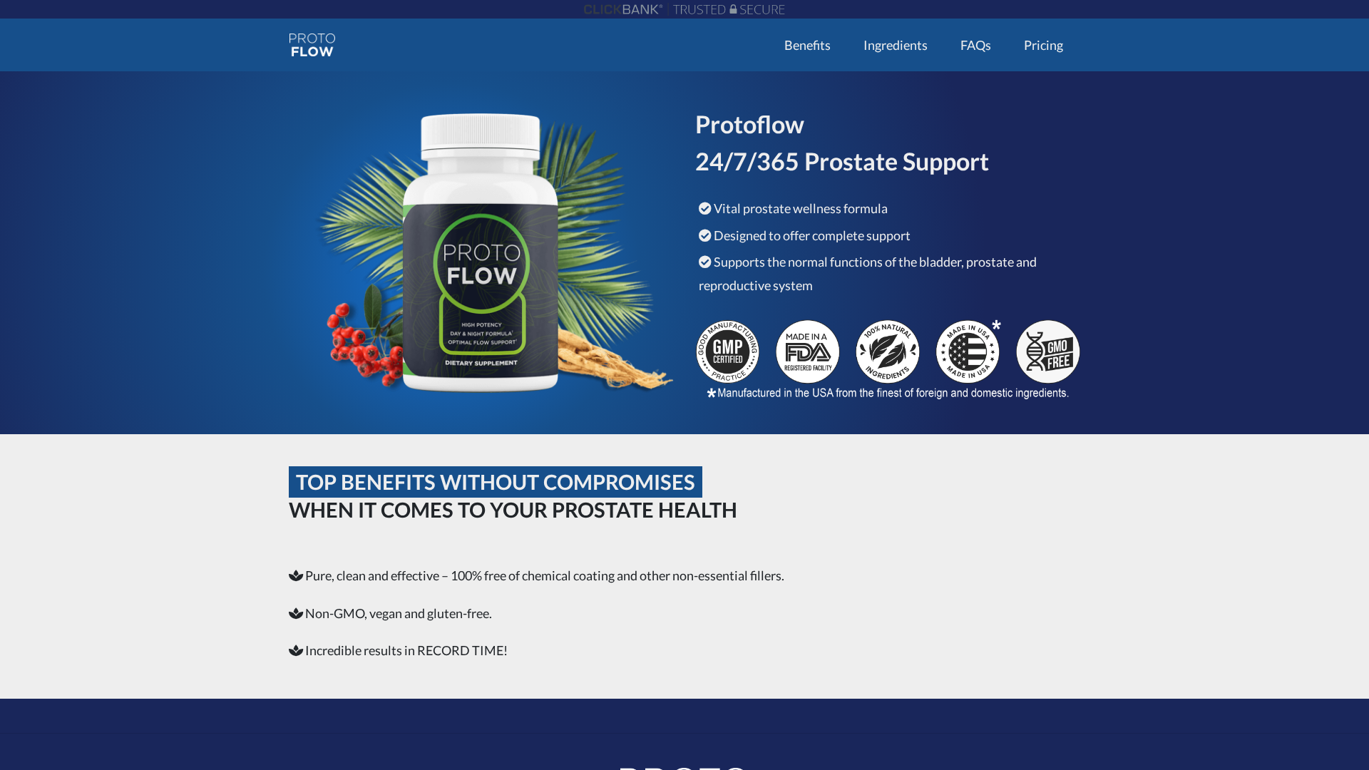 Protoflow review hero — weight loss supplement visual