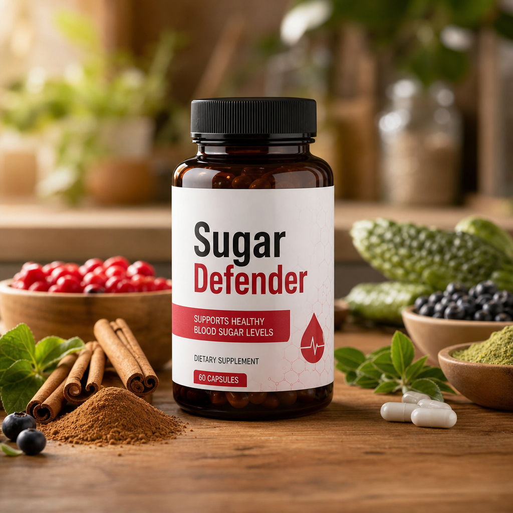 Sugar Defender review hero — blood sugar supplement visual