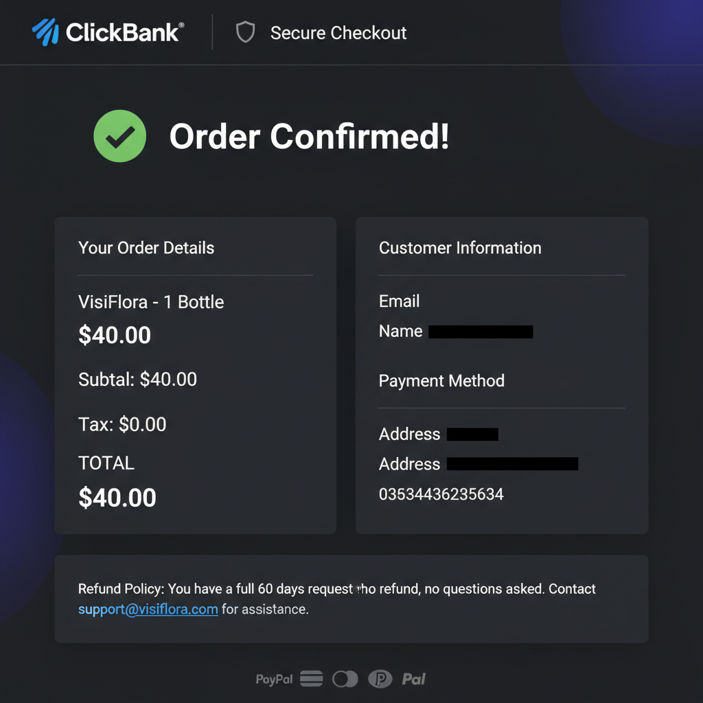 VisiFlora — proof 5 checkout